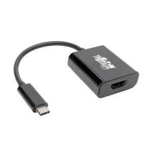 TRIPP LITE USB-C to HDMI Adapter - M/F, Thunderbolt 3, USB 3.1, 4K x 2K @ 24/25/30 Hz, Black