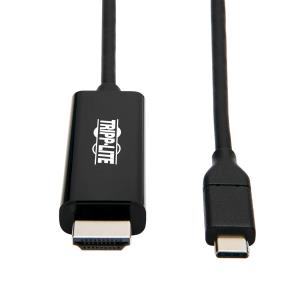 TRIPP LITE USB-C to HDMI Adapter Cable (M/M) - 3.1, Gen 1, Thunderbolt 3, 4K @ 60 Hz, Converter on HDMI End, Black, 9 ft 2.7m