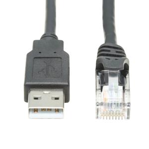 TRIPP LITE USB-A to RJ45 Rollover Console Cable (M/M) - Cisco Compatible, 250 Kbps, 4.6m Black