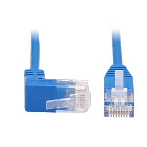 TRIPP LITE Slim Patch Cable - CAT6 - molded - 3m - Blue - Right-Angle Up