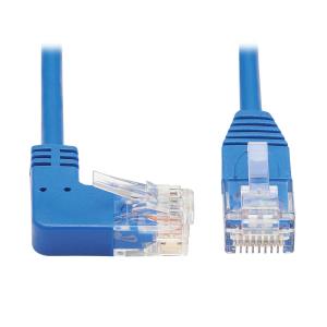 TRIPP LITE Slim Patch Cable - CAT6 - molded - 30cm - Blue - Right Angle
