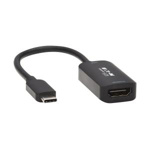 TRIPP LITE USB-C to 4K 60Hz HDMI Adapter, HDR, DP 1.4 Alt Mode, HDCP 2.2, Black