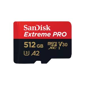 Extreme PRO Micro SDXC 512GB+SD Adapter 200MB/s 140MB/s A2 C10 V30 UHS-I U3