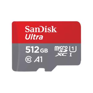 SanDisk Ultra micro SDXC 512GB plus SD Adapter 150MB/s A1 Class 10 UHS-I