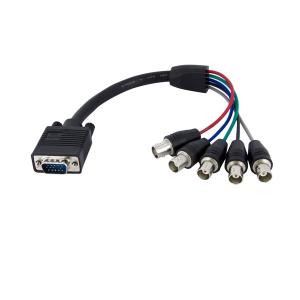 Coax Hd15 Vga To 5 Bnc Rgbhv Monitor Cable - M/f 30cm