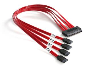 Serial Attached Scsi SAS Cable - Sff-8484 To 4x SATA 50cm
