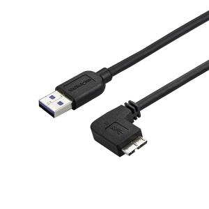 Slim Micro USB 3.0 Cable - M/m - Right-angle Micro-USB - 1m