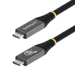 USB4 Cable USB-if Certified 8k120/dp2.1/240w/80gbp 1m Black