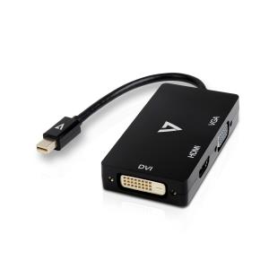 Mini Dp To Vga / DVI / Hdmi Adapter 10cm Black M/f