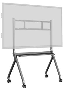 Mobile Stand MD-CART02-S1 With Accessories Shelf For (Interactive) Large Format Displays Up To 86in