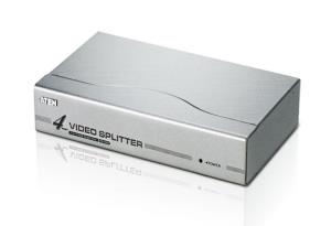 Video Splitter Vs-94a 4-port 250MHz 1280x1024@75hz For Vga/svga/xga/multisync