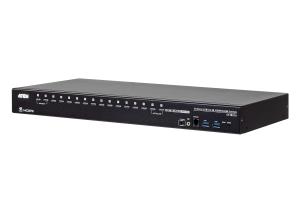 16-port USB True 4k Hdmi KVM Switch With USB 3.0 Peripheral Support And Broadcast Mode
