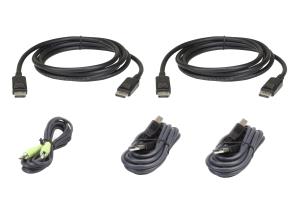 DisplayPort Dual Display Secure KVM Cable Kit 1.8m USB