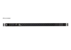 16-outlet 0u Pdu With Current & VoltageLCD Display Overcurrent And Surge Protection (16a) (16x C13)