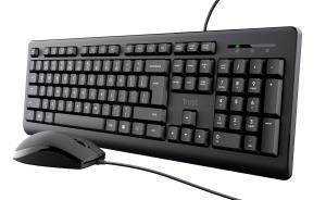 Primo - Keyboard And Mouse -  USB - Black - Qwerty Us / Int'l