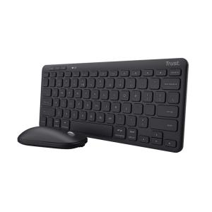 Wireless Keyboard Lyra Compact - Black - Azerty Belgian + Mouse