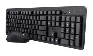 Wireless Keyboard Ody 2 - Black - Qwerty Us / Int'l And Mouse Set