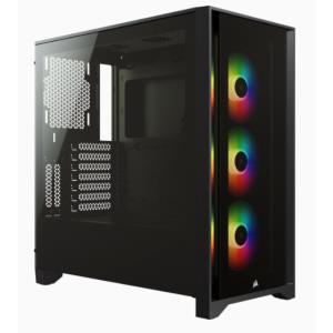 Icue 4000x - RGB Tempered Glass Mid-tower ATX Case - Black