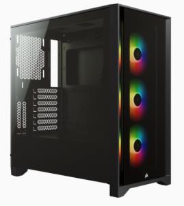 Icue 4000x - RGB Tempered Glass Mid-tower ATX Case - Black