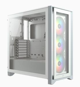 Icue 4000x - RGB Tempered Glass Mid-tower ATX Case - White