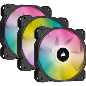 Led Fan - Sp Series Sp120 RGB Elite 120mm RGB With Airguide Triple Pack With Lighting Node Core