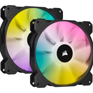 Led Fan - Sp Series Sp140 RGB Elite 140mm RGB With Airguide Dual Pack With Lighting Node Core