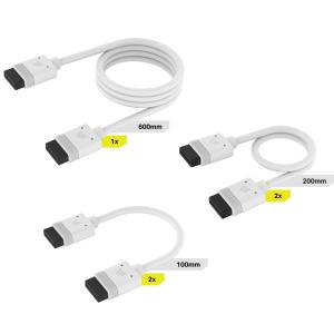 Icue Link Cable Kit With Straight Connectors, White