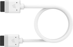 Icue Link Cable, 1x 600mm With Straight Connectors, White