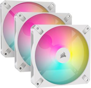 Ar120 White 120mm Icue RGB Fan Argb-compatible Triple Pack
