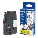 Tape 24mm Lami Blue On White (tze-253)