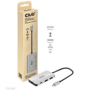 USB Type C Gen 2 To 2 USB A + 2 USB C Data Hub +pd Charging 1.5a