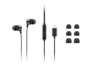 Wired In-Ear Headphones - Stereo - USB-C - Black