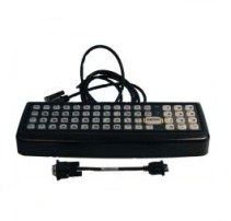 Keyboard 60-key Rugged Ps2 Qwerty With Vx9 Adapter Cable