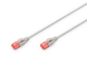 Slim Patch cable - CAT6 - U/UTP - Snagless - Cu - 1.5m - Grey