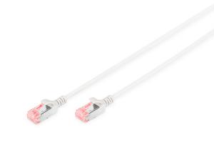 Slim Patch cable - CAT6 - U/FTP - Snagless - Cu - 25cm - Grey