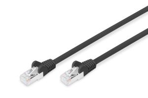 Patch Cable, CAT6, RJ45 M/M, 5.0m, S-FTP, AWG 27/7, LSZH, black