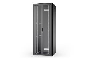 42U network cabinet - Unique 2053x800x800mm double glass front door Black