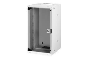 10IN 12U wall mounting cabinet - SOHO PRO 595 x 315 x 300mm grey