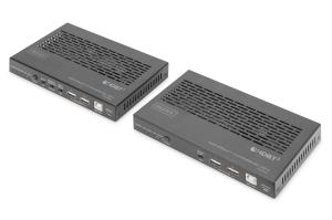 HDBaseT 3.0 KVM Extender Set - 100m USB 2.0, PoC, RS232, IR, eARC/ARC, black