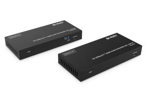 HDBaseT KVM Extender Set - 150m 4K/60Hz USB 1.1 PoC IR black