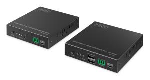 HDMI Fiber KVM Extender Set - 4K/60Hz 40 km/300m IP 1G Black