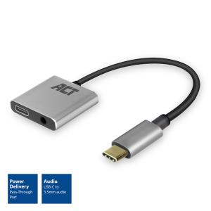 USB-C to 3.5mm Jack Audio Adapter and PD Pass Through