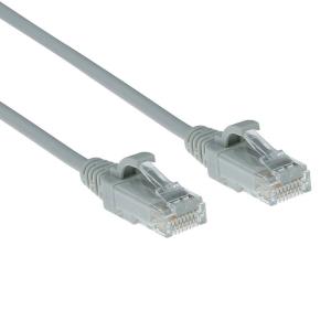 Slimline Patch Cable - CAT6 - U/UTP - 15cm - Grey