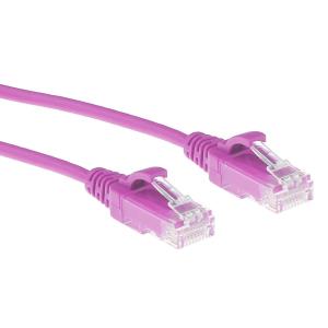 Slimline Patch Cable - CAT6 - U/UTP - 1.5m - Pink