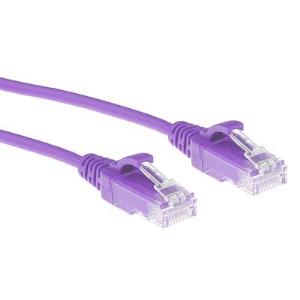 Slimline Patch Cable - CAT6 - U/UTP - 1m - Purple