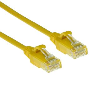 Slimline Patch Cable - CAT6 - U/UTP - 15cm - Yellow
