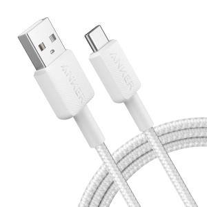 322 USB-a To USB-c Cable Nylon 1.8m White