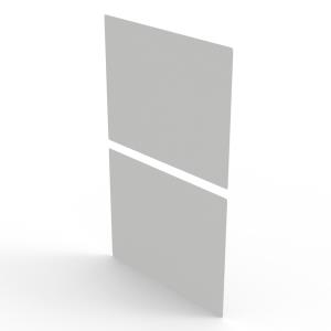 Side Panel - Slide In - 800mm - 42u  - White Without Mounting Set