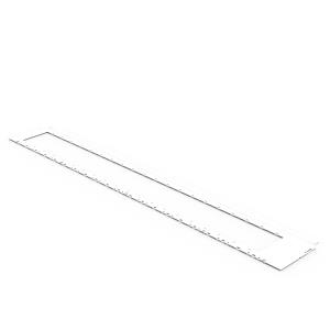 Roof Right-side Cut-out - 600 X 102mm - White