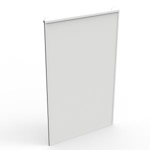 Flexible Side Wall Hpl - 600 X 2422mm - White